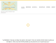 Tablet Screenshot of lameditationguidee.com